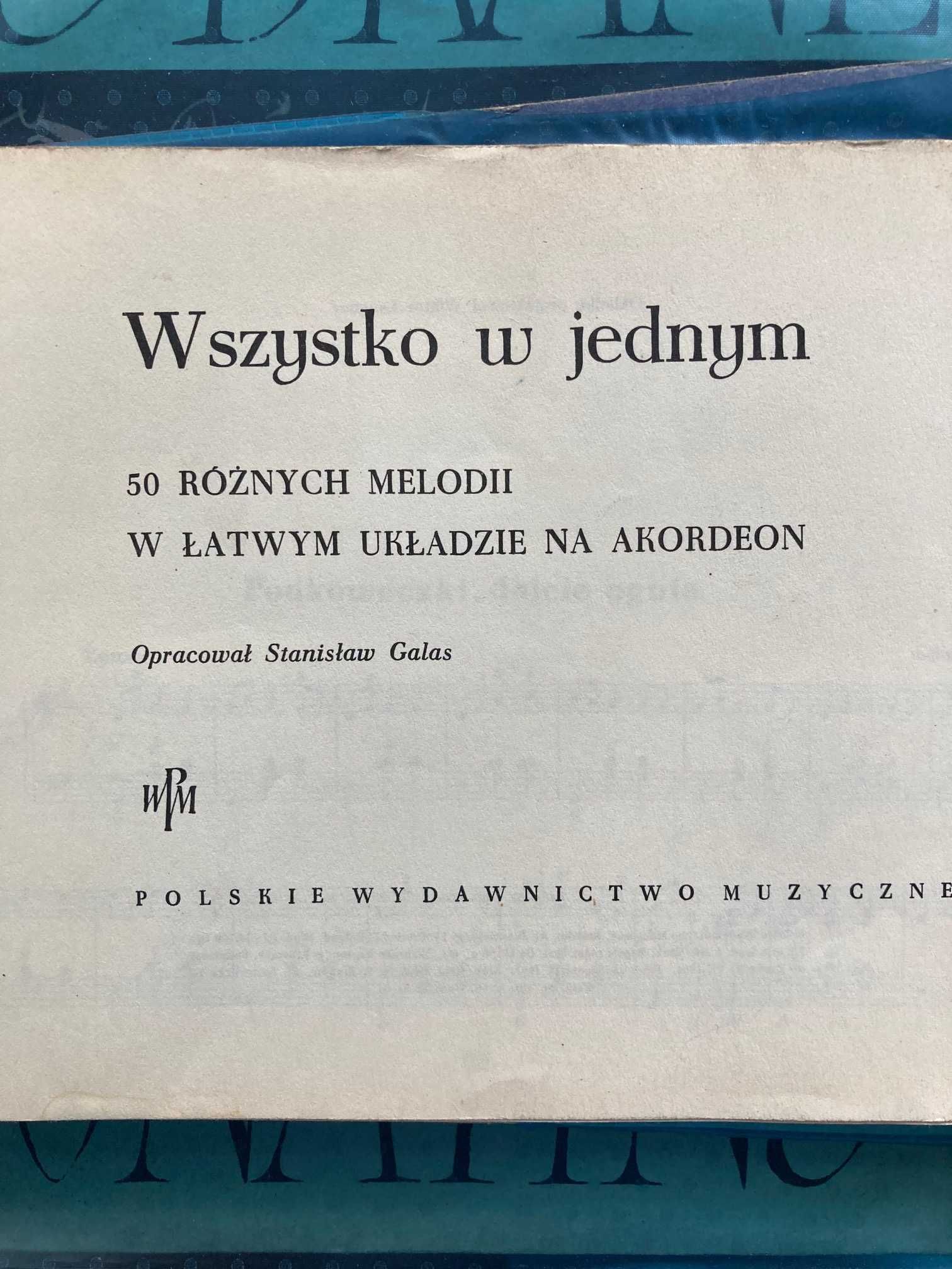 Nuty do nauki gry na akordeonie - unikatowe wydania z lat 60. i 70.