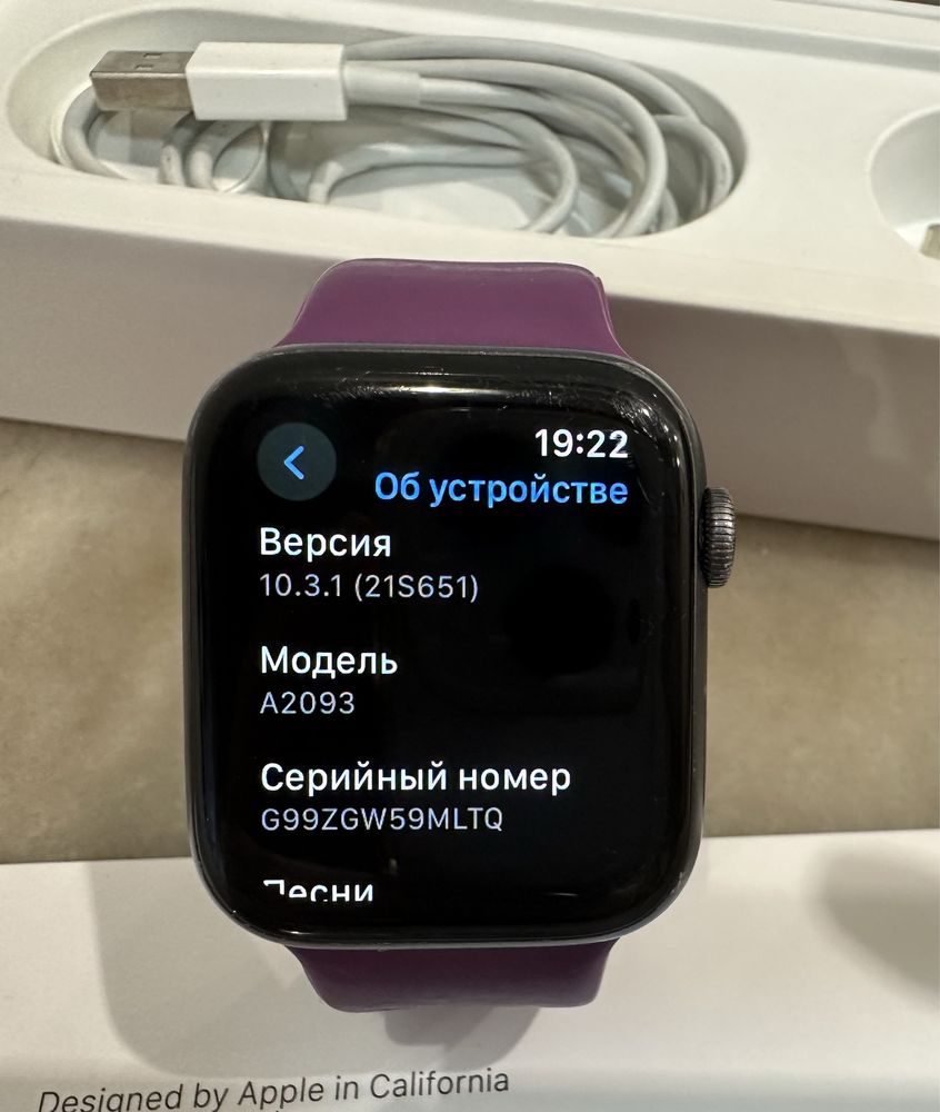 Apple watch 5 44mm Space Grey(повний комплект)