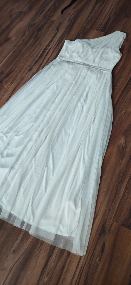 Długa sukienka ślubna Anaya 44 XXL