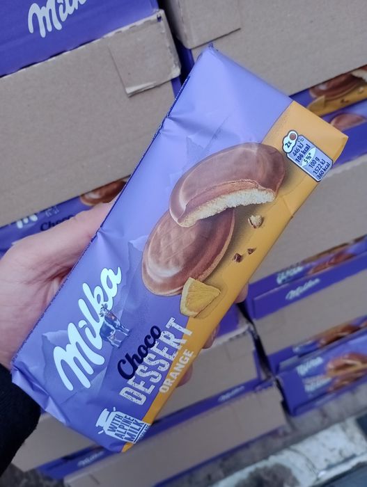 5 paczek ciastek Delicje zapraszamy