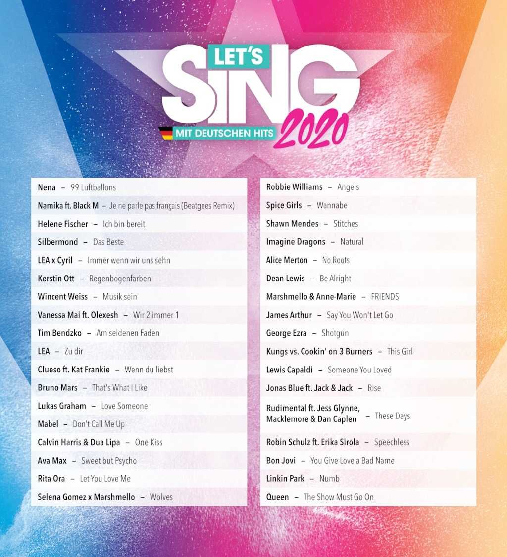 Let's Sing 2020 Mit Deutschen Hits Nintendo Switch