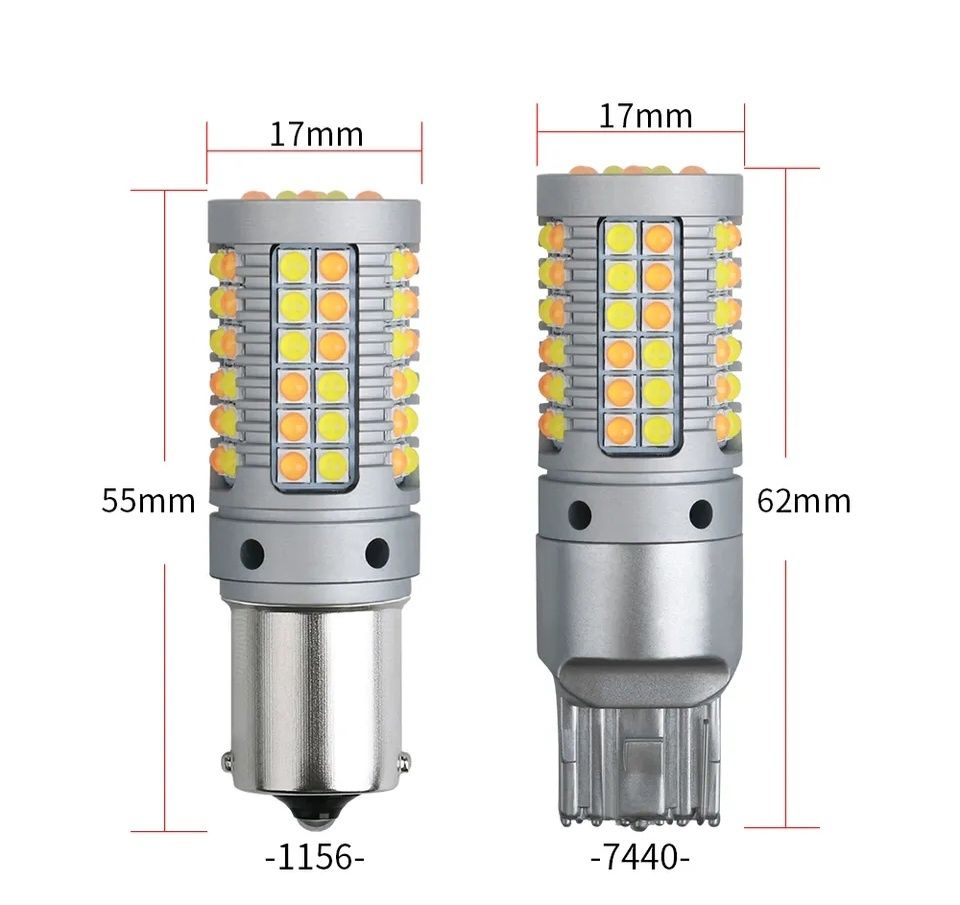 Дневной ходовой огонь в поворот LED 2 в 1