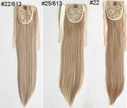 Doczepiany KUCYK kitka 60cm jak Naturalne treska MATOWE ! Blondy