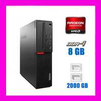 ПК Lenovo M700 SFF/Core i3-6100/8GB DDR4/256GB SSD+2TB HDD/R5 430 2 GB