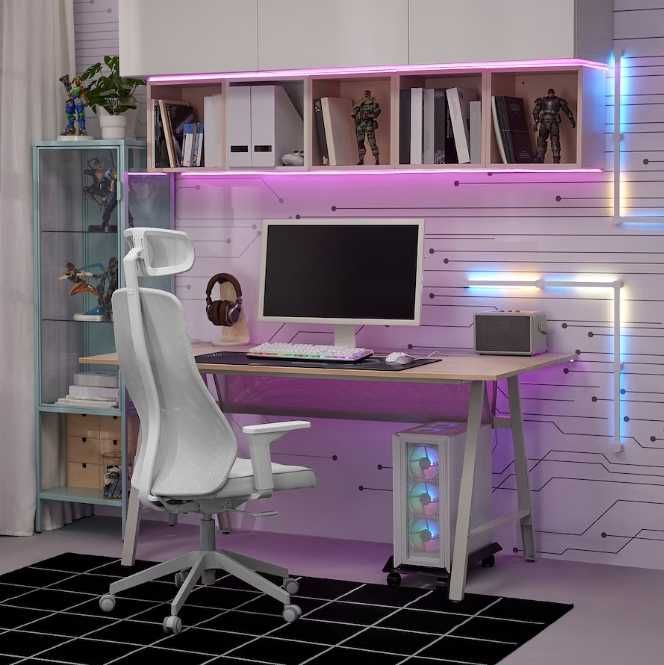 Secretária p/gaming, 160x80 cm