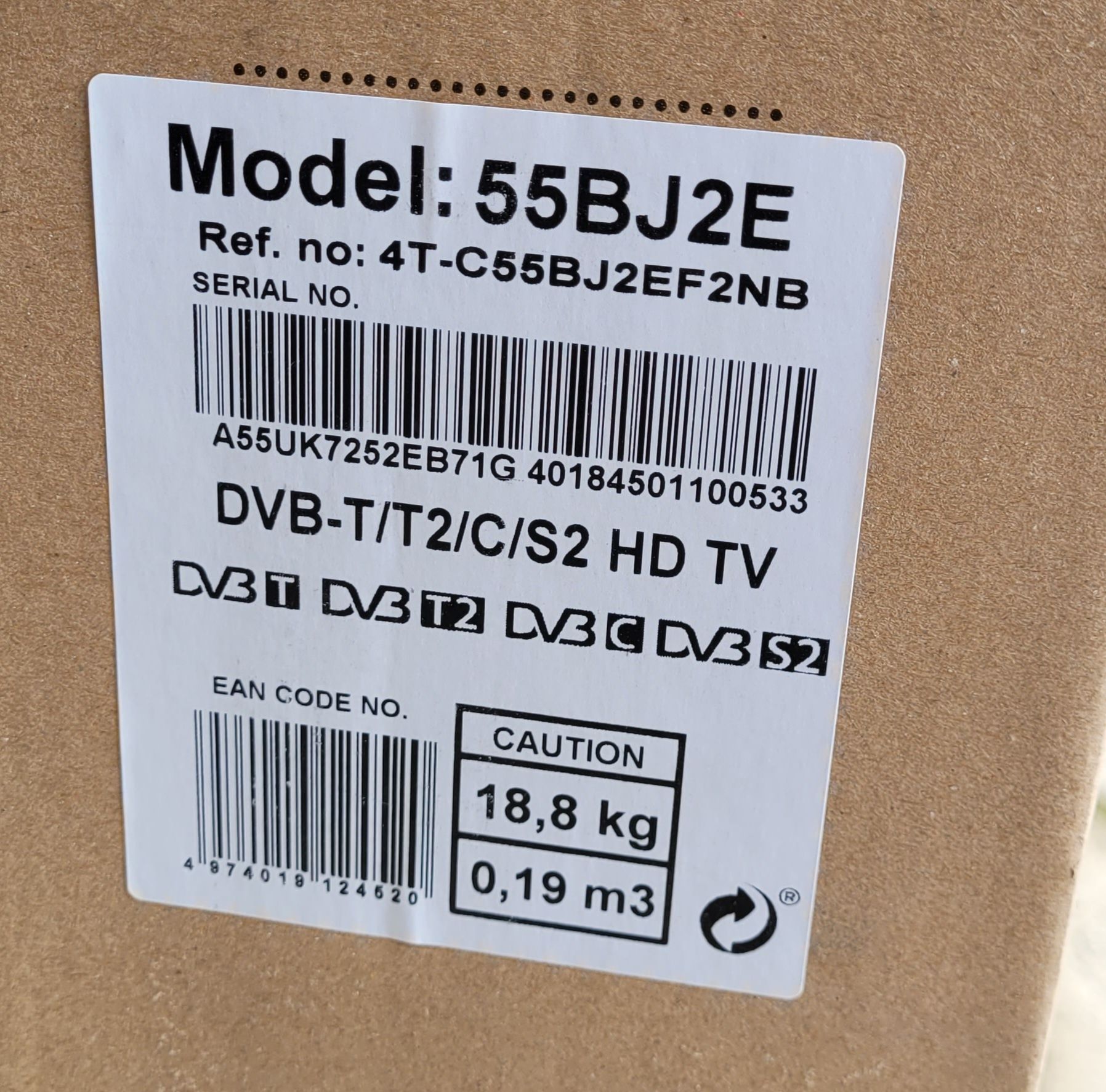 Telewizor 55 cali Sharp LED Smart TV Wifi UltraHD 4K. NETFLIX, Gwaranc