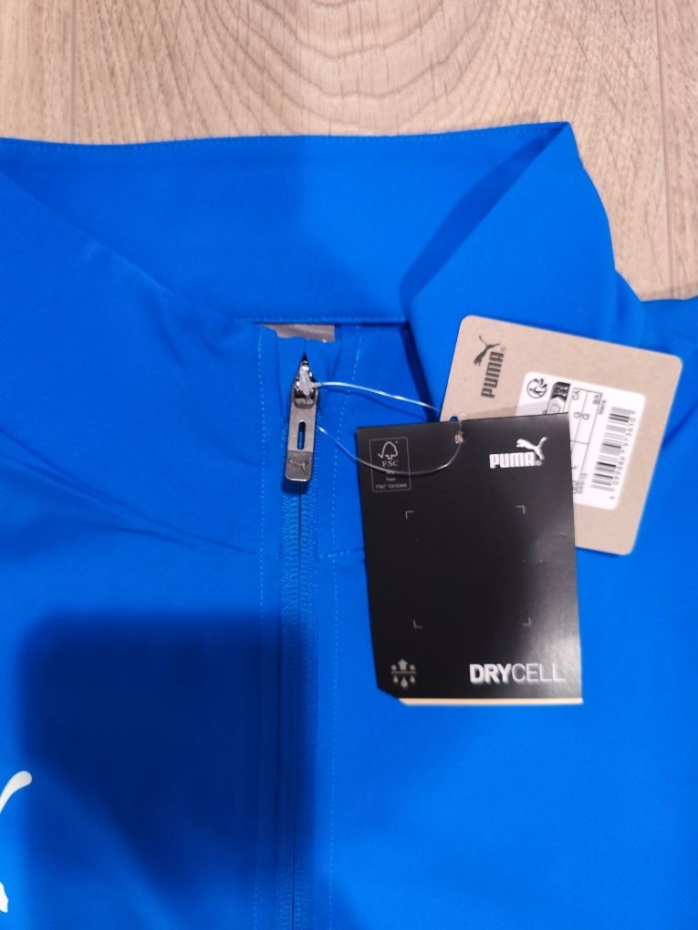 PUMA bluza dresowa Teamgoal Sideline niebieska nowa sportowa L/XL