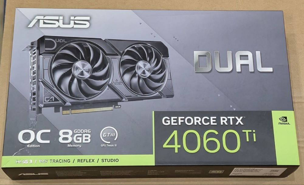 Відеокарта ASUS GeForce RTX 4060 Ti 8GB з Гарантією