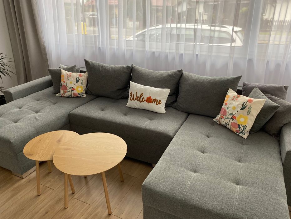 Narożnik szary w kształcie U