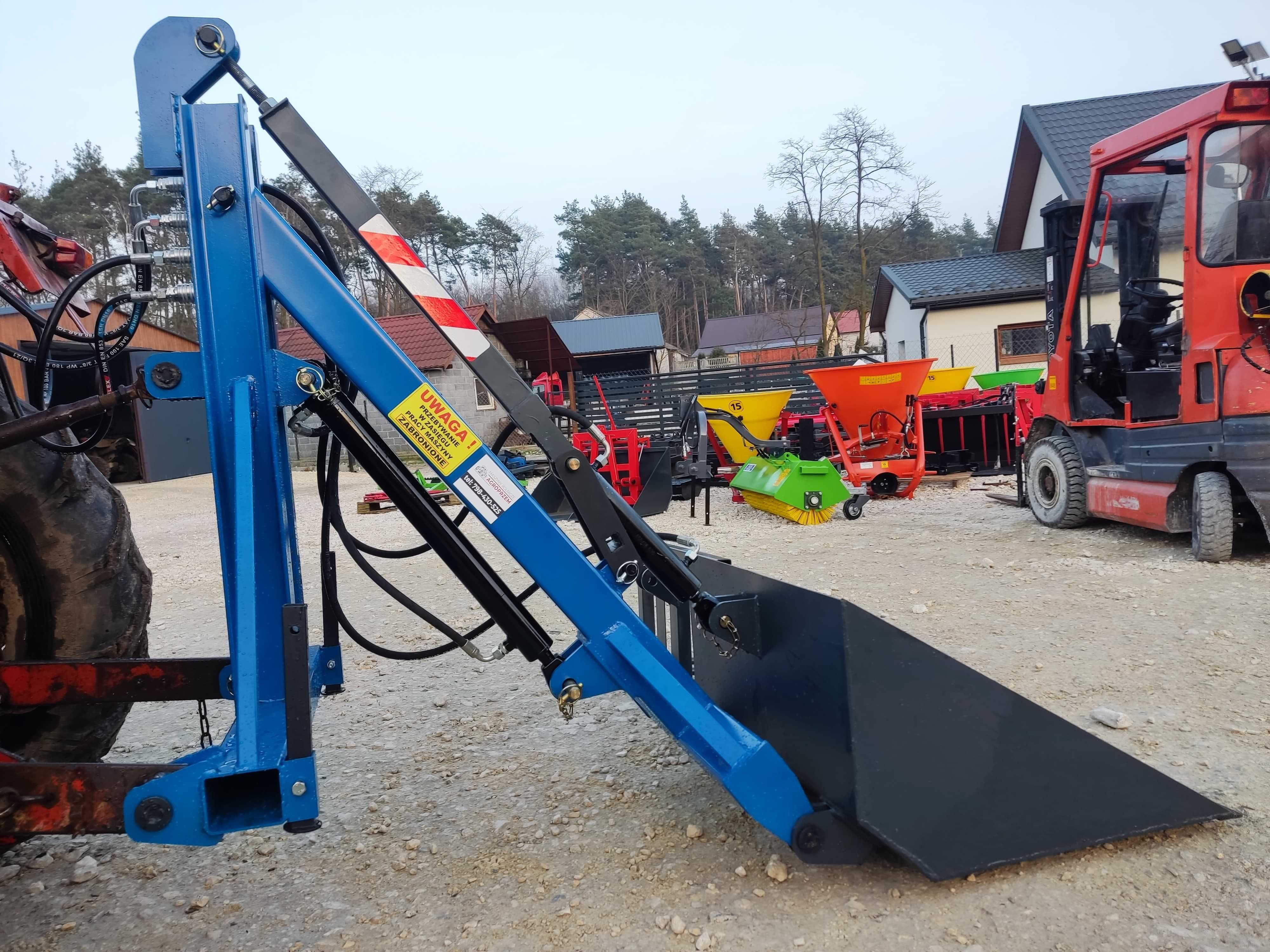 Solidny ładowacz hydrauliczny na tył ciągnika Nowy łycha transport