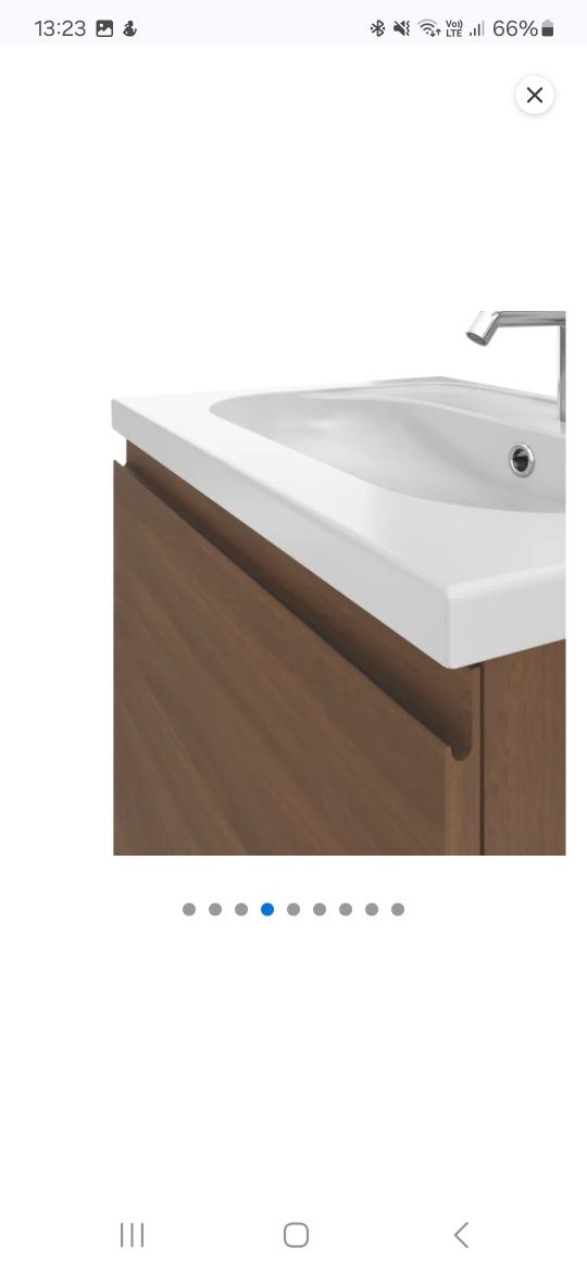 Szafka pod umywalkę GoodHome Levanna 60 cm orzech