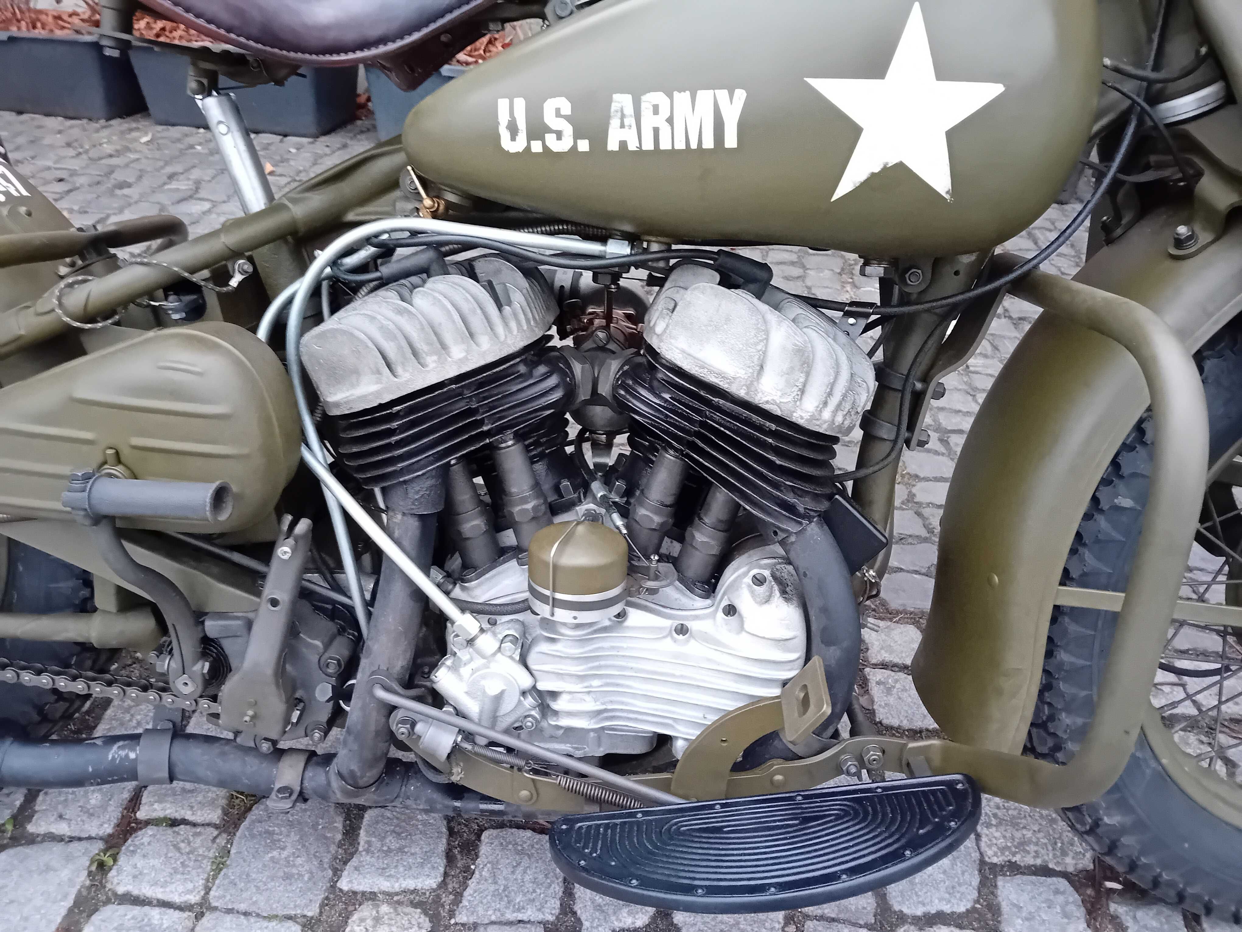 Harley Davidson WLA military army 1942 Flathead