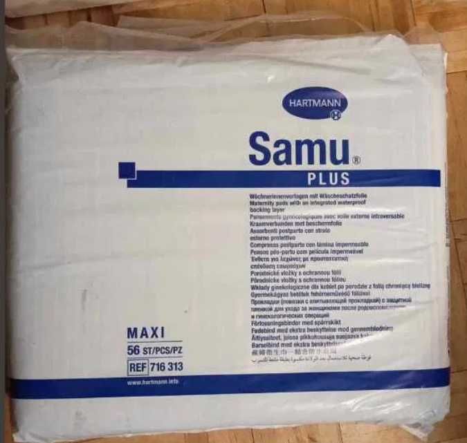 Wkładki ginekologiczne dla kobiet po porodzie z folią 56 szt. MAXI