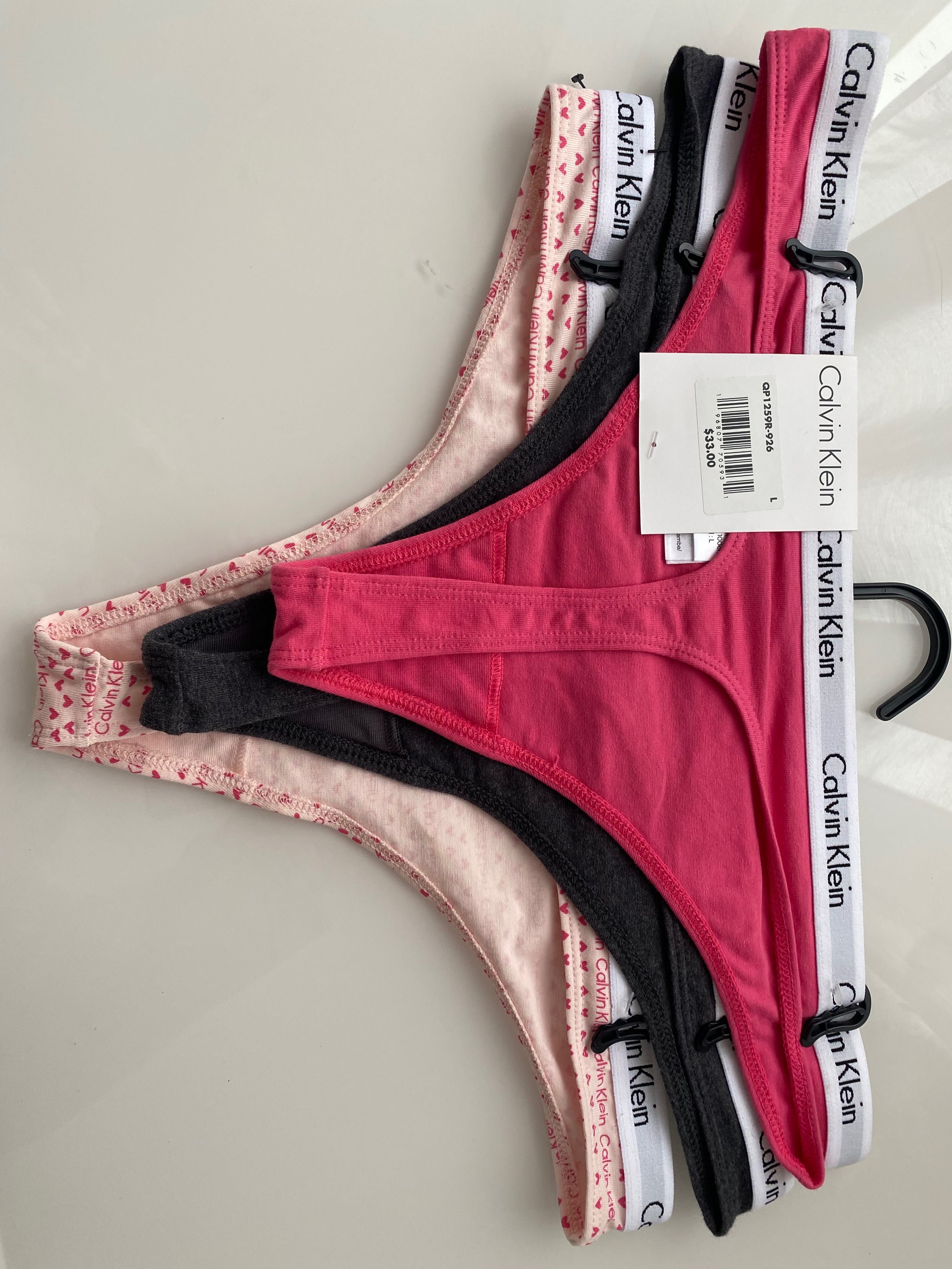 Majtki Calvin Klein L 3 pak stringi