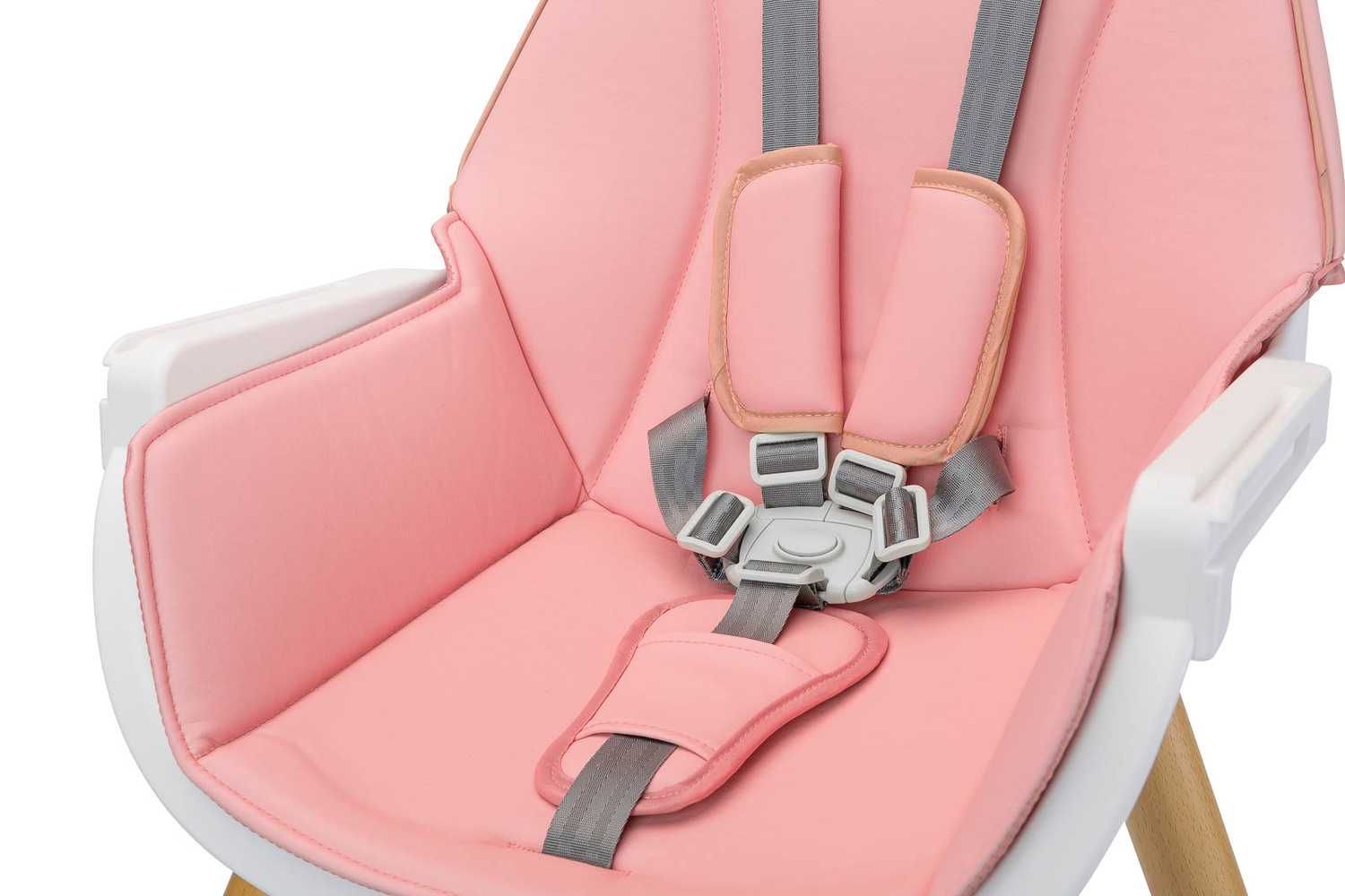 TUVA pink 2w1 krzesełko dziecięce + stolik lub wysokie do karmienia