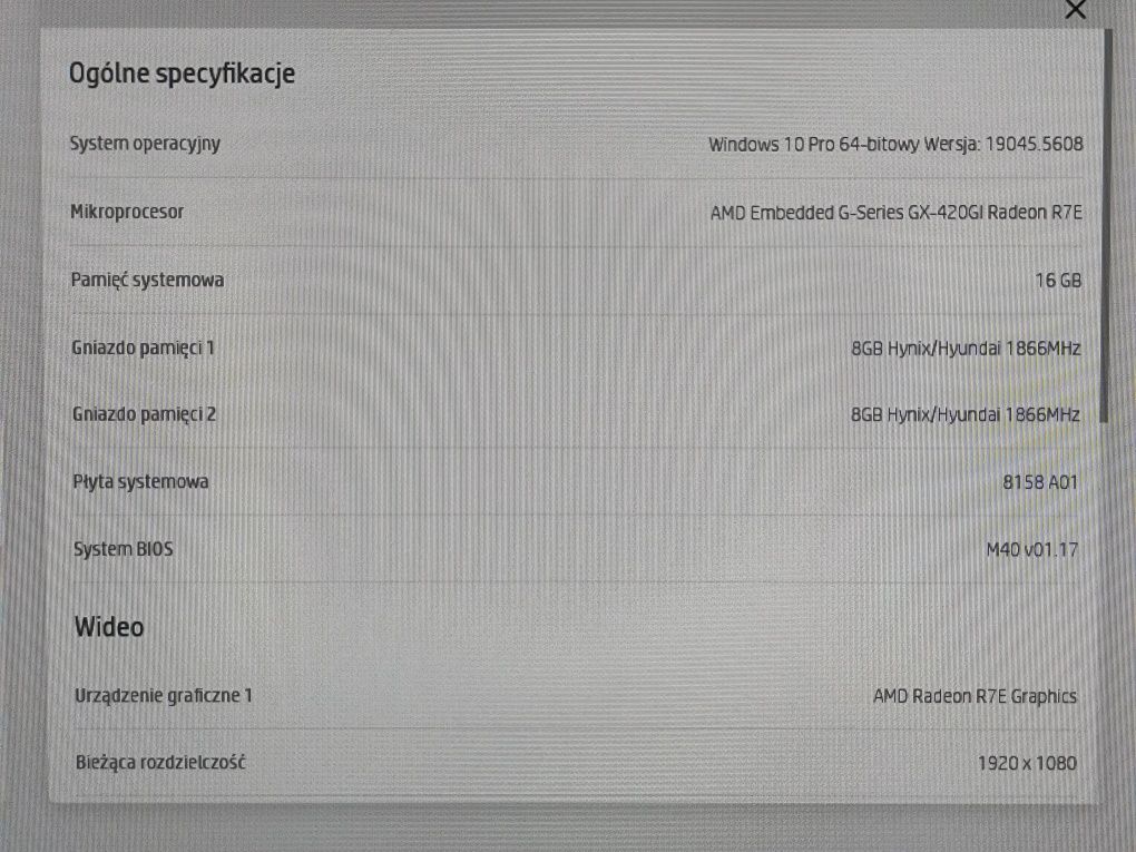 Terminal HP T630 THIN CLIENT, 16GB ram DDR4
