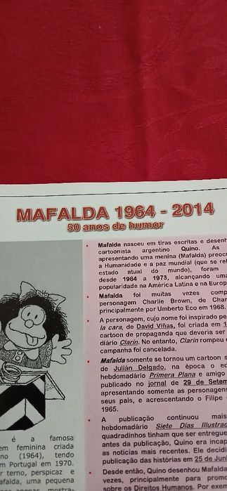 Folheto Mafalda - 50 anos