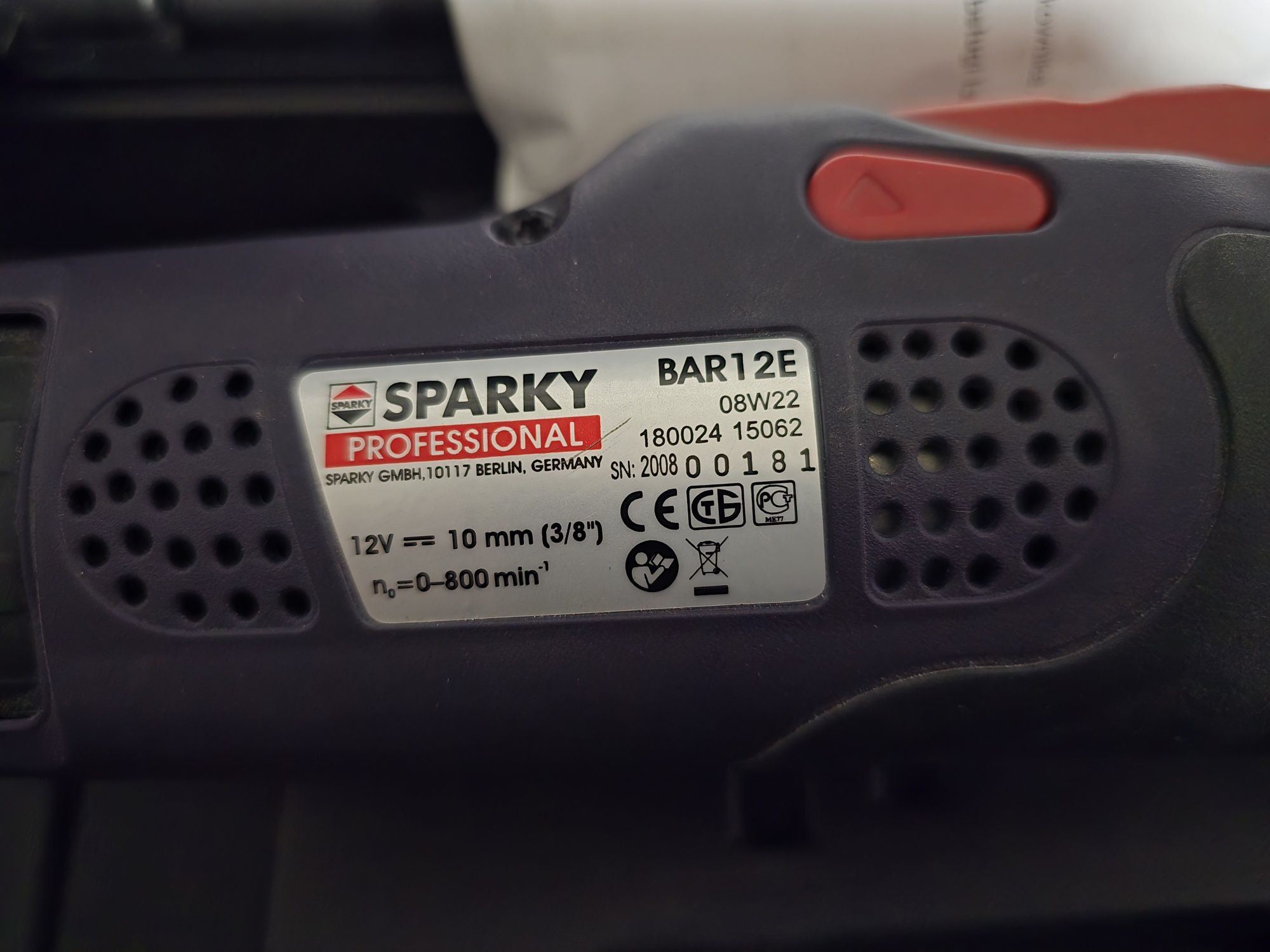 Wkrętarka Sparky BAR 12E