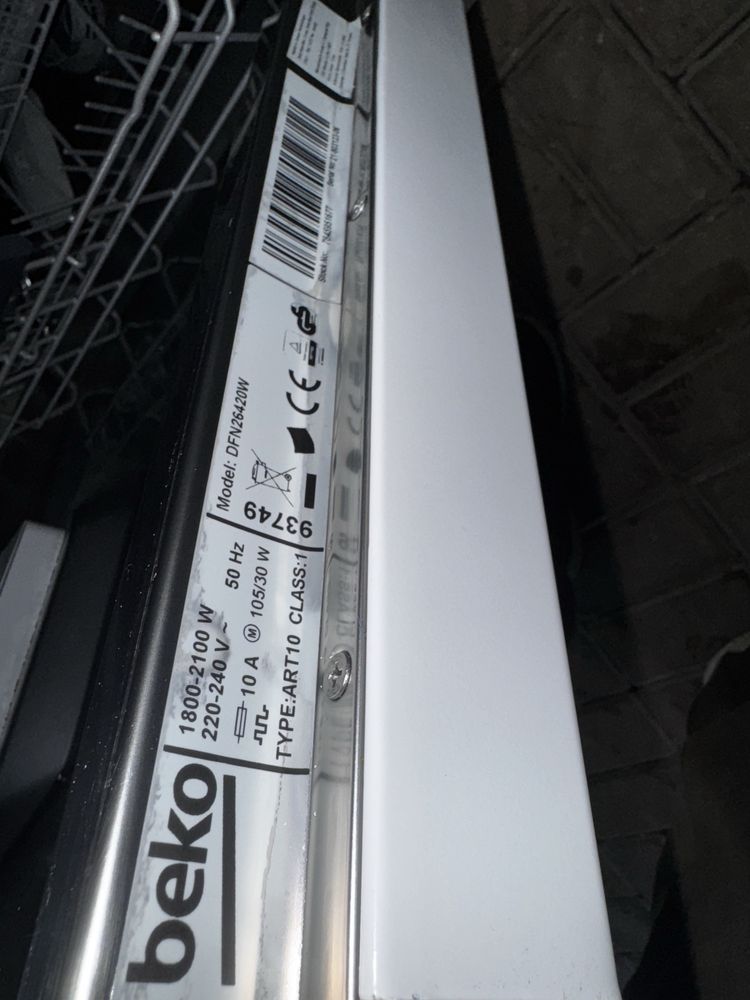 Zmywarka  Beko model Dfn2642ow  ProSmartinverter A+++ 60 cm szer