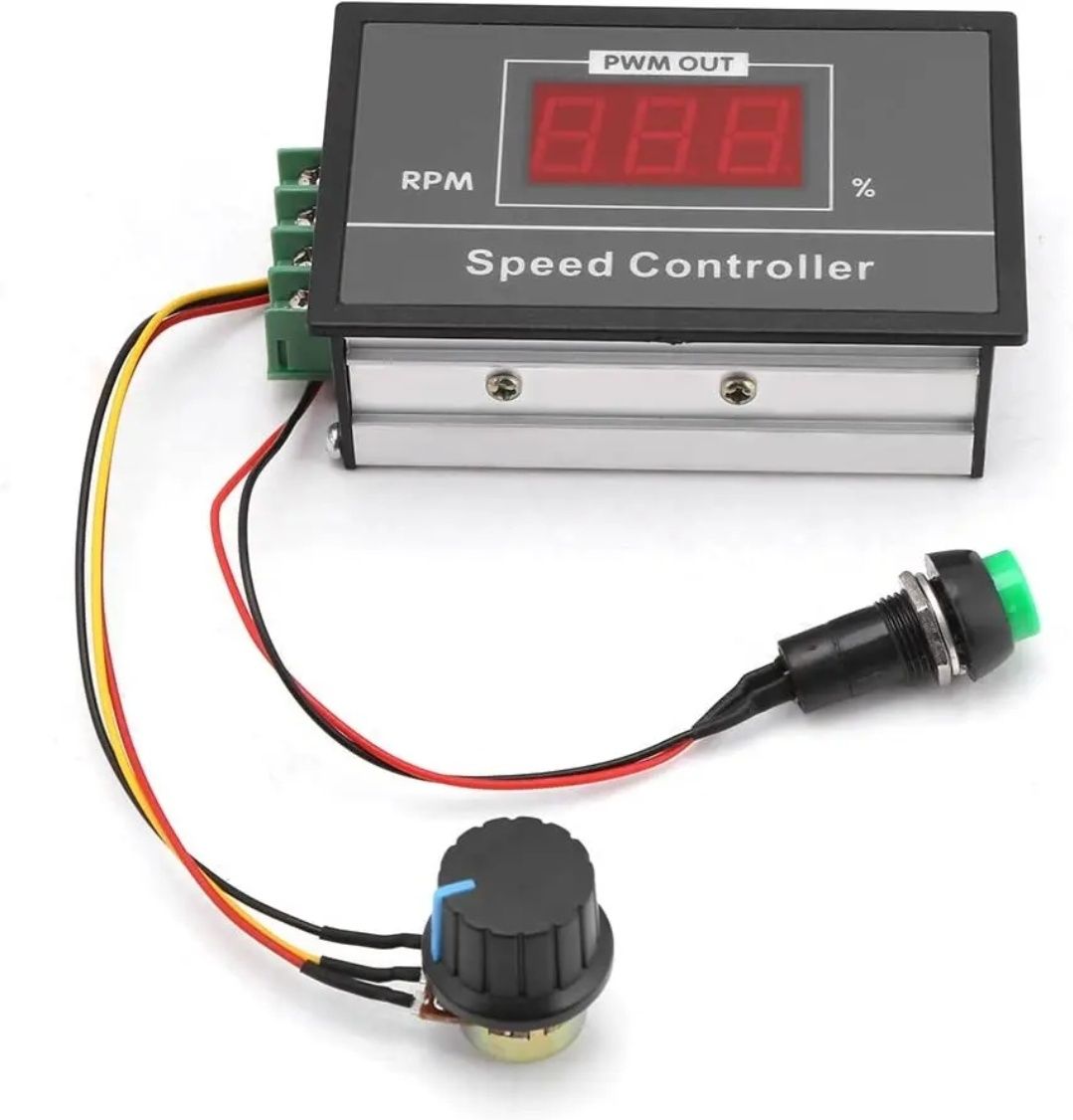 Sterownik Regulator obrotów silnika DC 6-60Volt 30A  Wyświetlacz LED,P