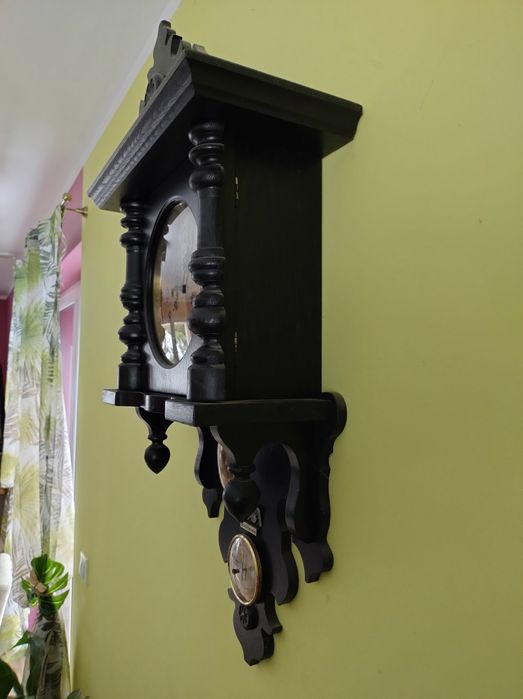 Zegar Metron czarny PRL