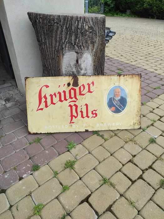 Stary szyld niemiecki Kruger pils