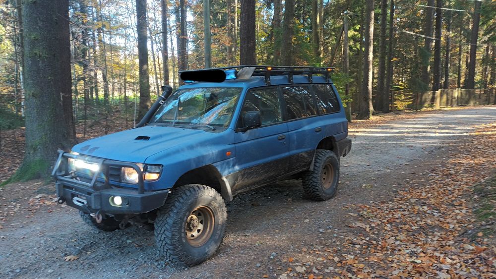 Zamiana-Pajero Long 7osób 4x4-Przeprawówka-Offroad-Klima-Webasto-Skóra