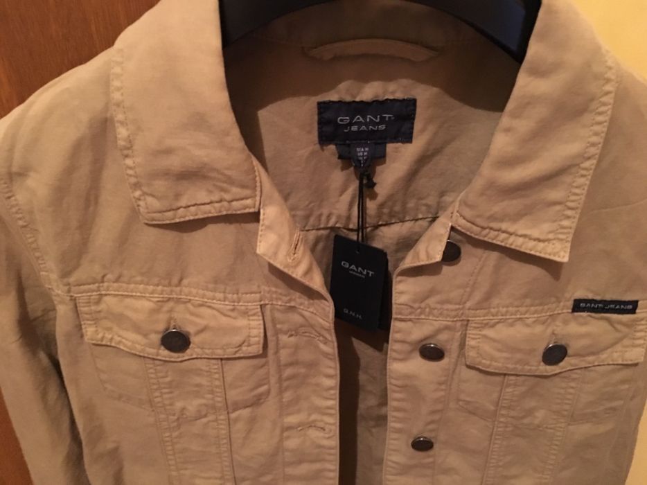 GANT JEANS, Kurtka jeansowa, kolor jasny brąz, rozm: M