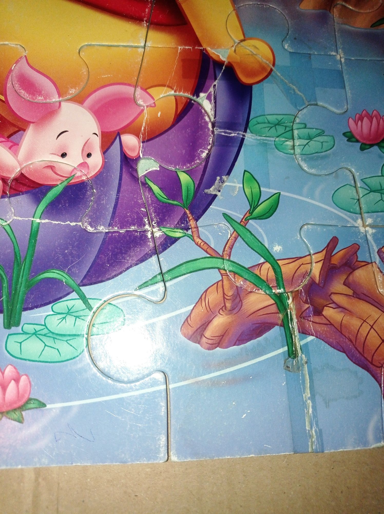 Kubuś Puchatek 4*puzzle maxi+klocki