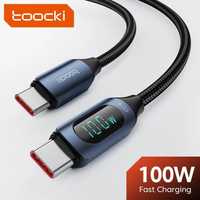 Кабель USB type-c Toocki, 100w 7A, с дисплеем и ваттметром 2м