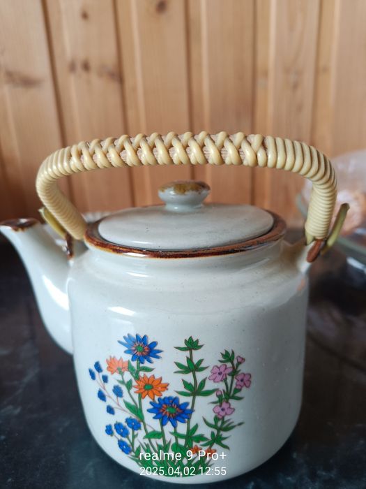 Zestaw do kawy porcelany Chodziez Dzbanek z podstawką i podgrzewaczem