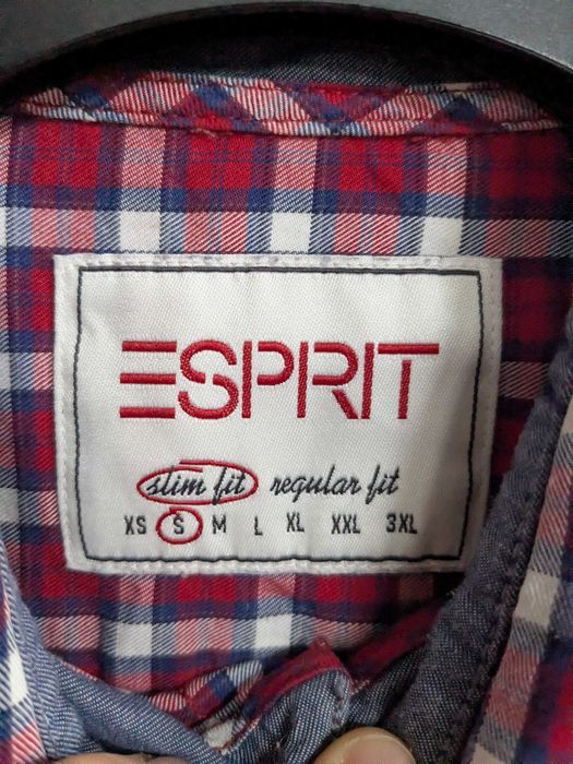 Esprit koszula flanelowa w kratę rozm. S