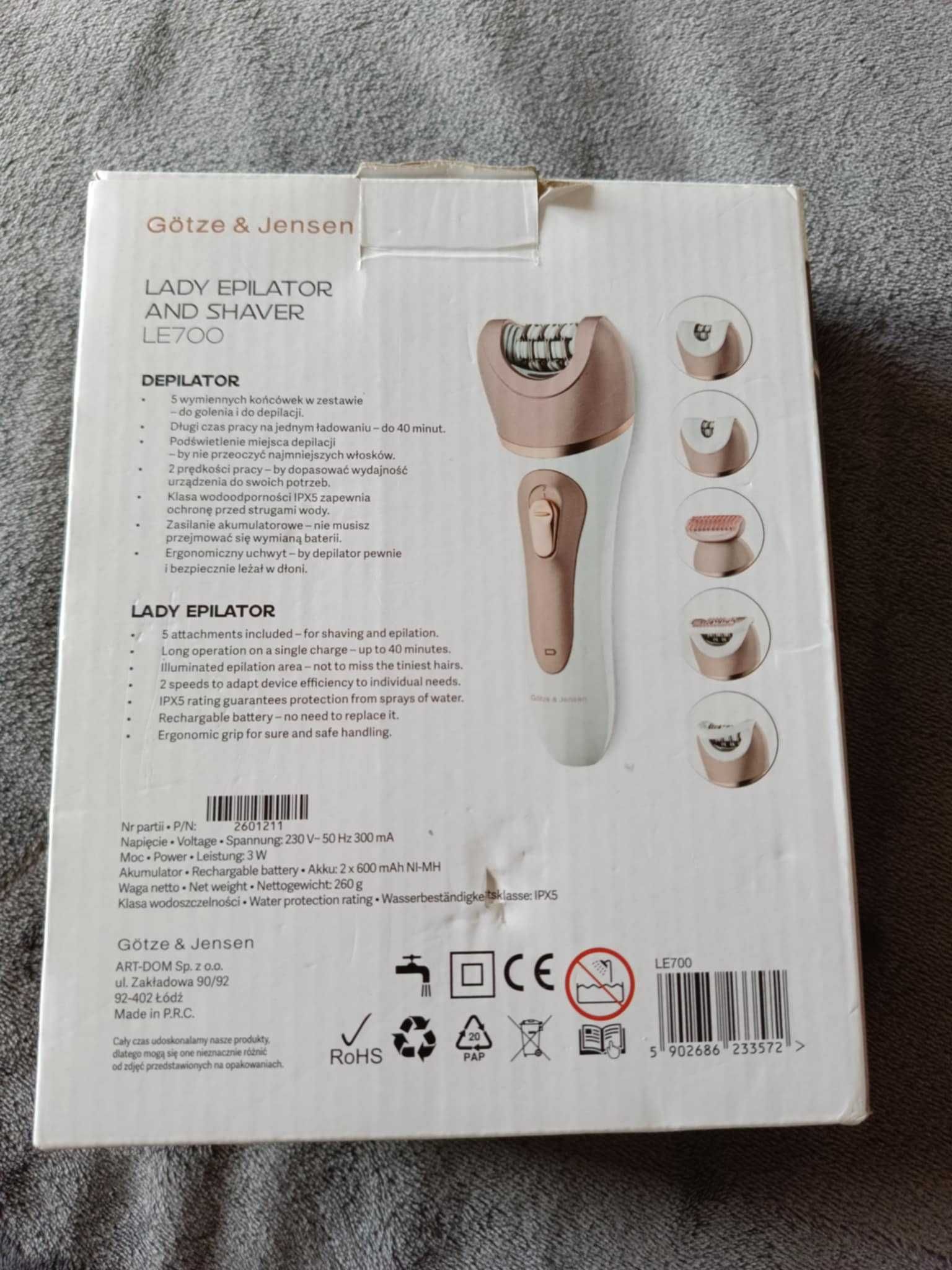 Depilator Gotze & Jensen LE700 2in1