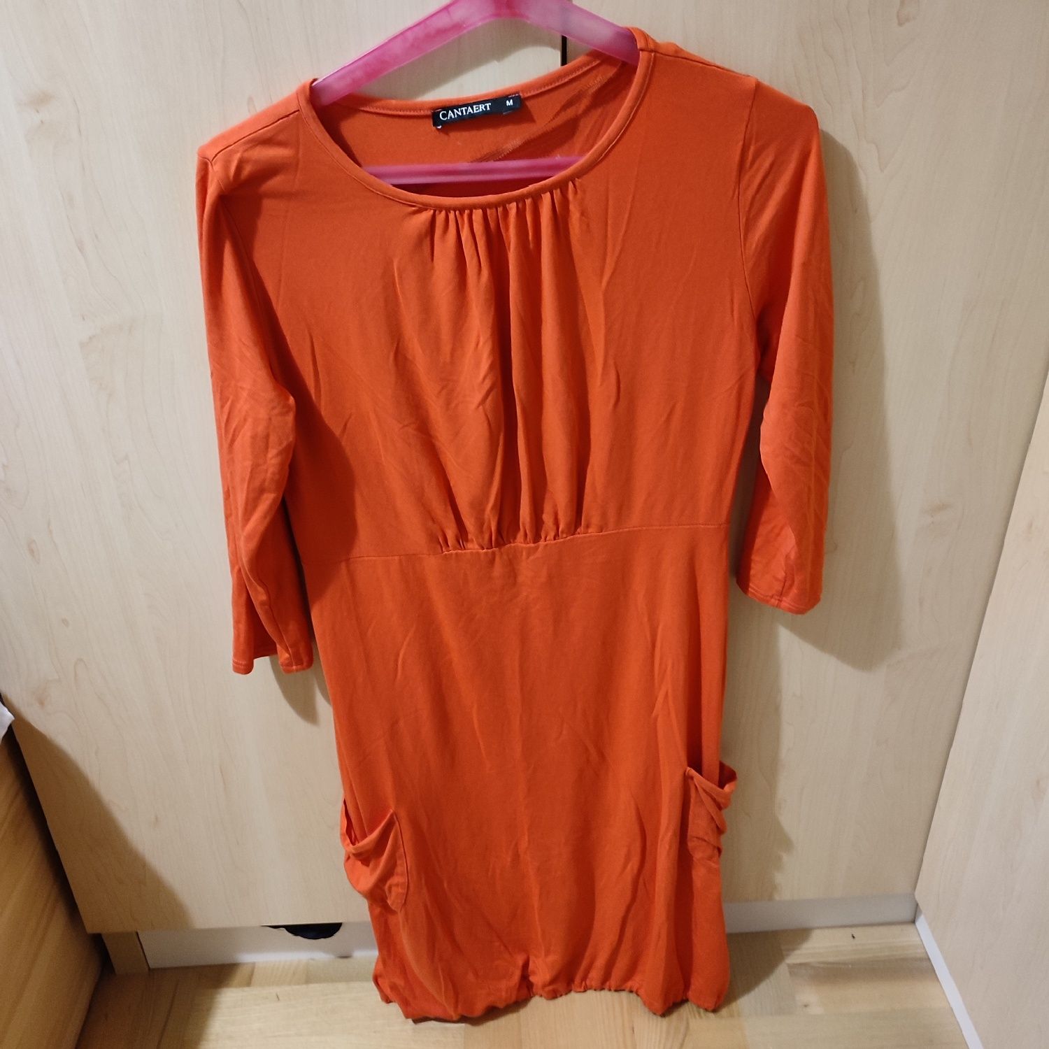 Pomarańczowa sukienka M