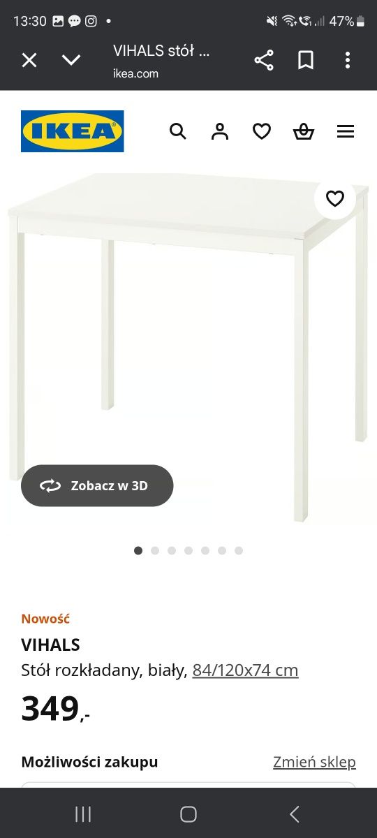 Stół rozkładany ikea
