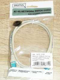 Kabel sieciowy Patchcord RJ45 LAN ETHERNET CAT.5E U-UTP o długości 1 m