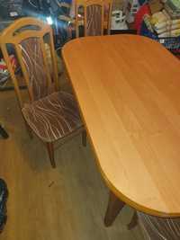 Stół roskładany i 6szt krzesła