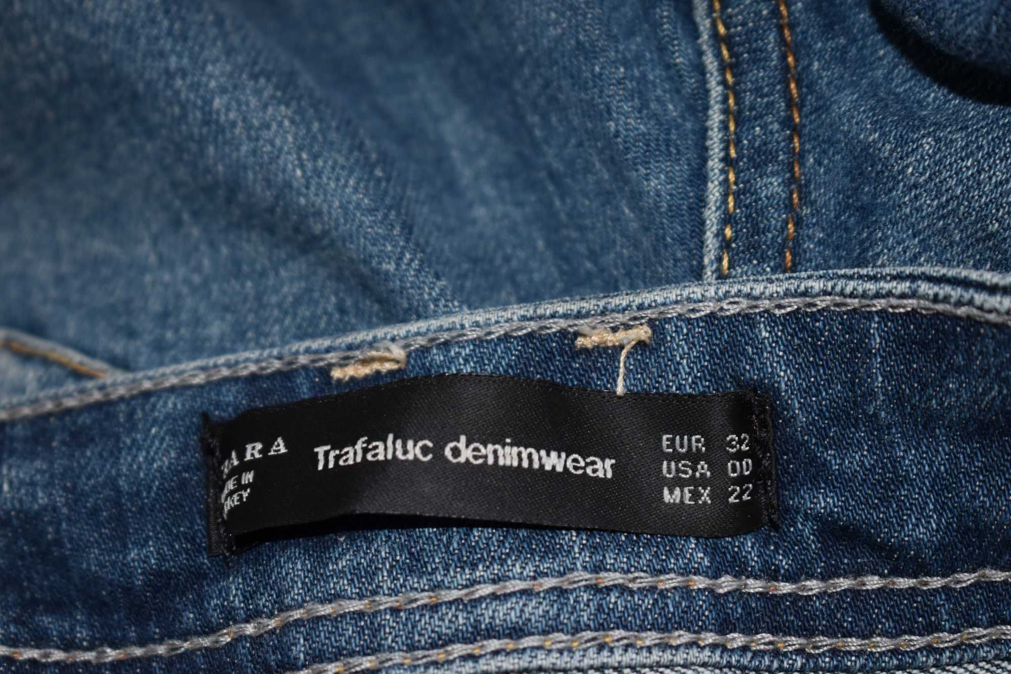 Spodnie dżinsowe XXS 32 zwężane skinny dziury Zara dżinsy jeansowe