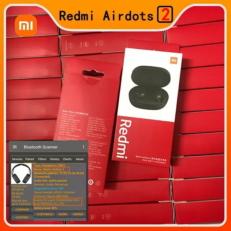 Оригинальные беспроводные наушники Xiaomi Redmi Airdots и Airdots 2