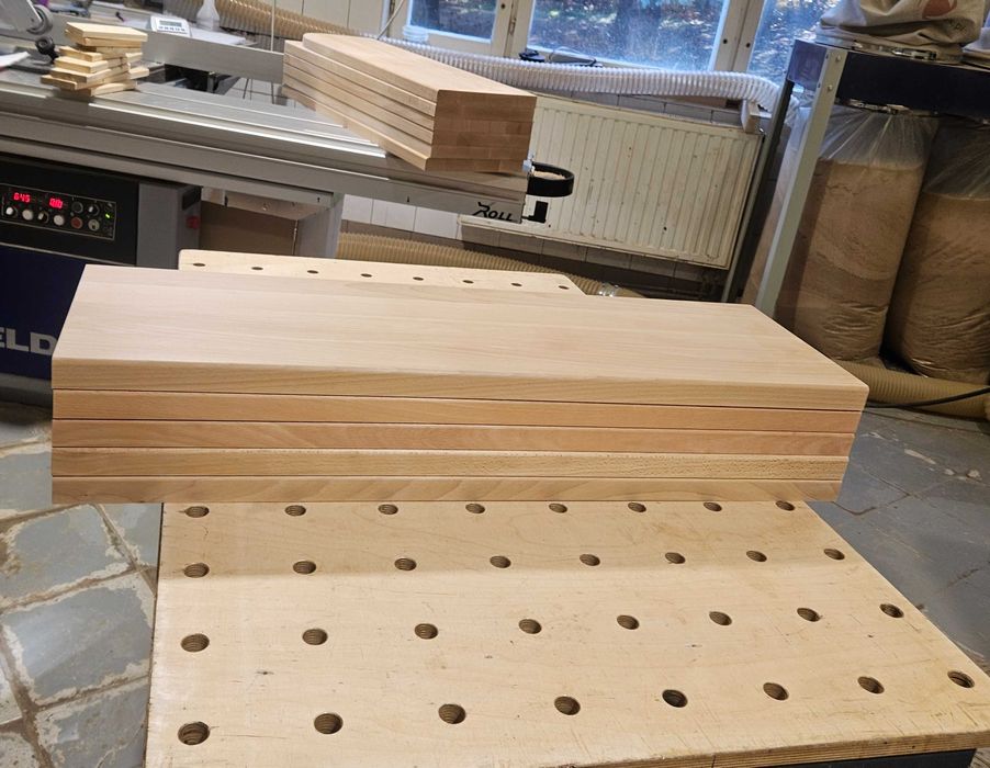 Trepy / Schody / Stopnie / Stopnice Bukowe, lite drewno 90 x 28 x 3 cm