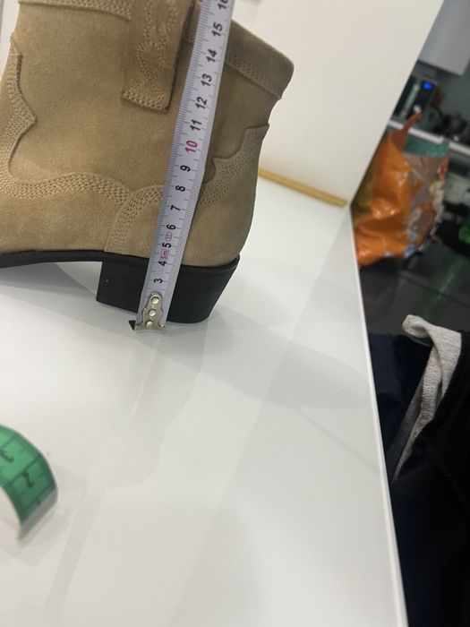 Шкіряні козаки ботильйони сапоги чоботи черевики ZARA