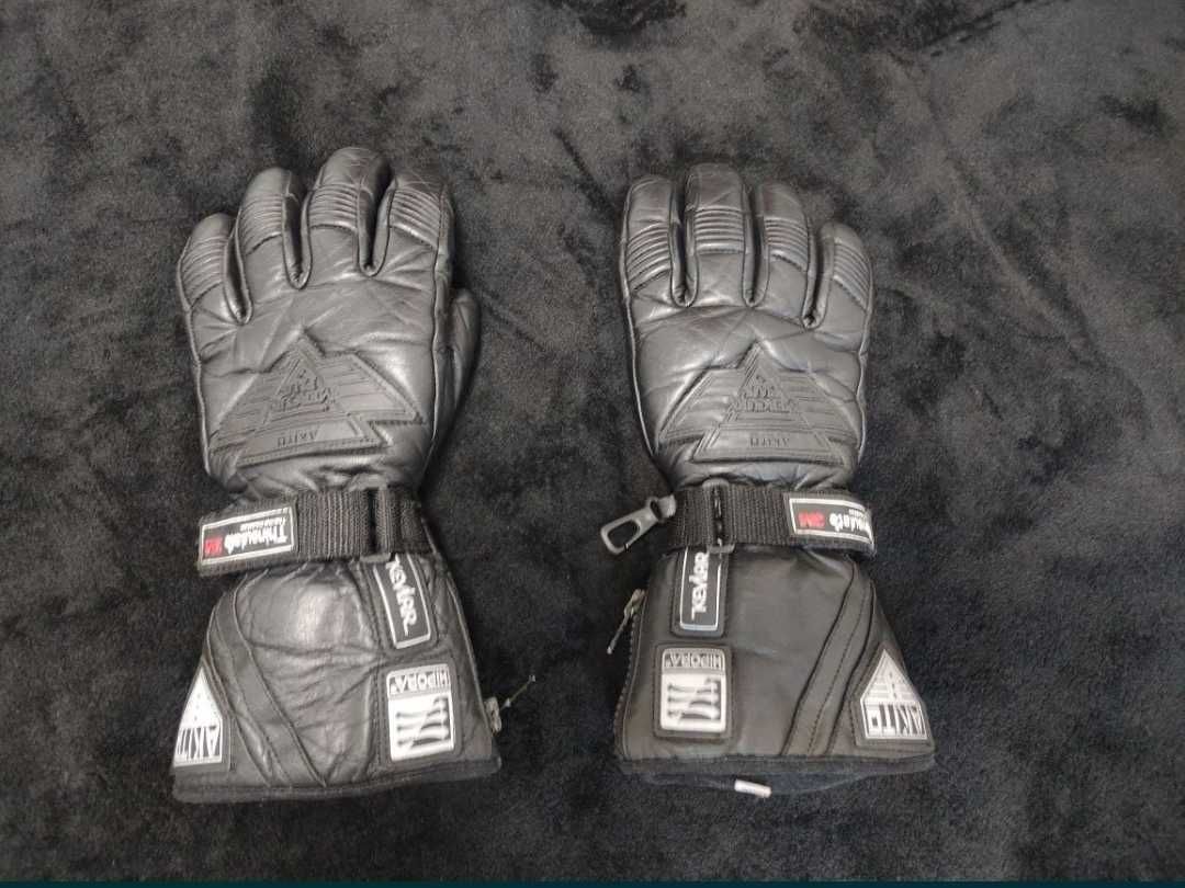 Akito р. S чорні шкіряні мото рукавиці байкерські перчатки