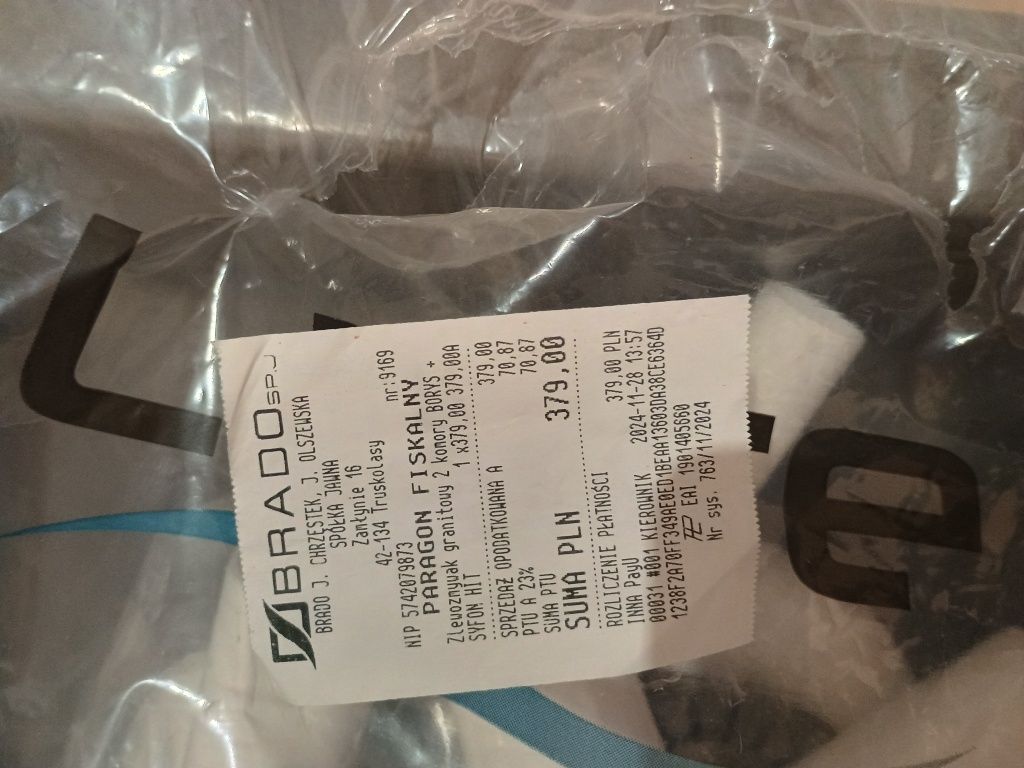 Sprzedam zlewozmywak granitowy 2 komorowy