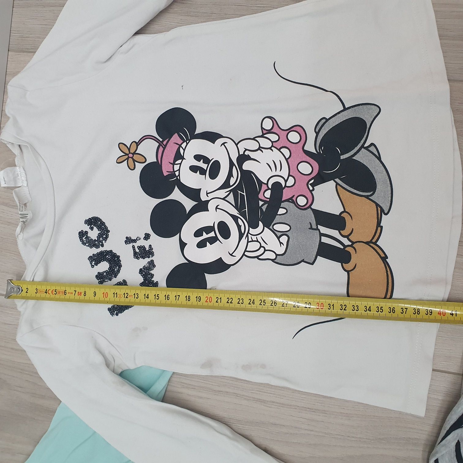 H&M Disney bluzka koszulka z długim rękawem jednorożec cekiny Myszka M