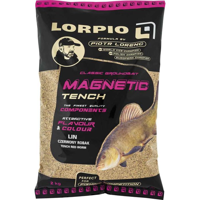 Zanęta Lorpio Magnetic Tench Lin Red Worm 2kg