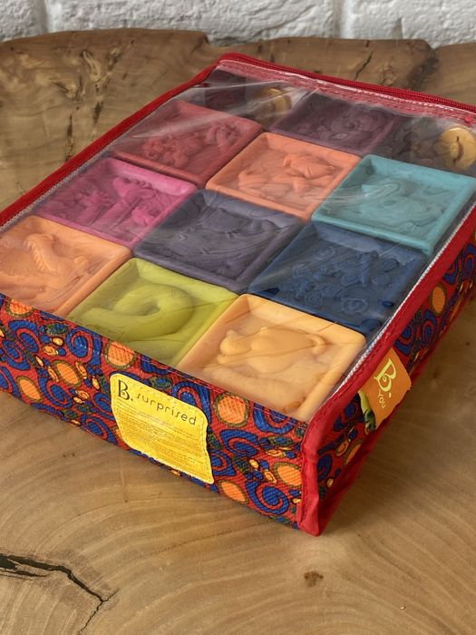 Розвивальні силіковані кубики Battat Полічи-но!)