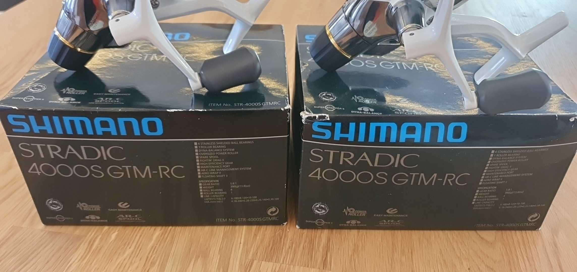 2 kołowrotki  Shimano Stradic 4000 GTM RC S