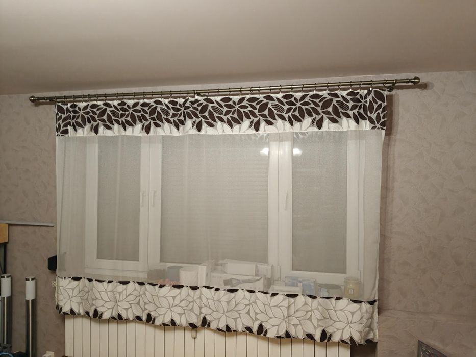 Ekran na okno (firana) 165x260cm bieżniki poszewki