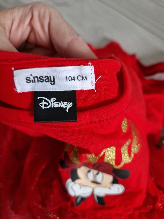 Sukienka świąteczna czerwona myszka minnie rozm 104
