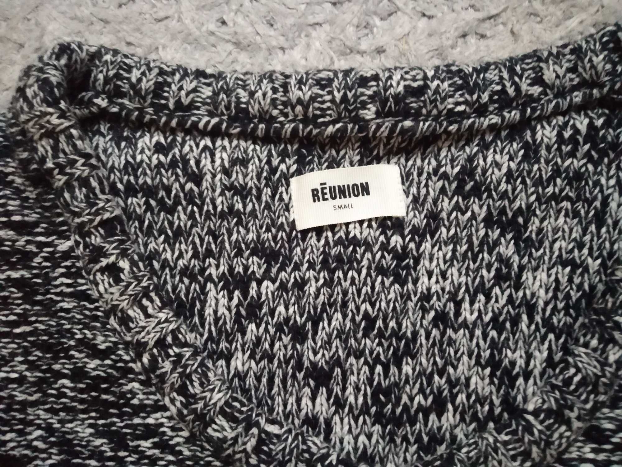 sweterek czarno/biały 38/40 L